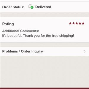 Info about rating from buyer